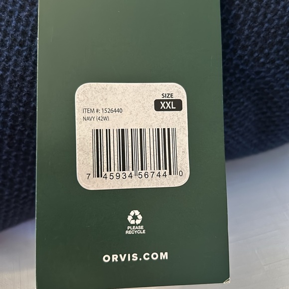 Orvis XXL navy blue 1/4 zip pullover - Picture 11 of 11